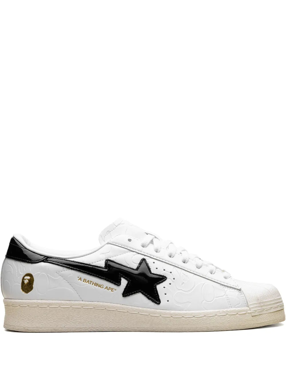 adidas X A Bathing Ape Superstar Vintage White Black Sneakers