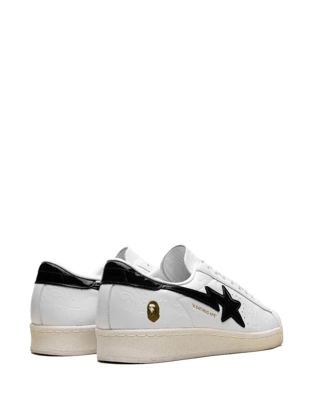 adidas X A Bathing Ape Superstar Vintage White Black Sneakers