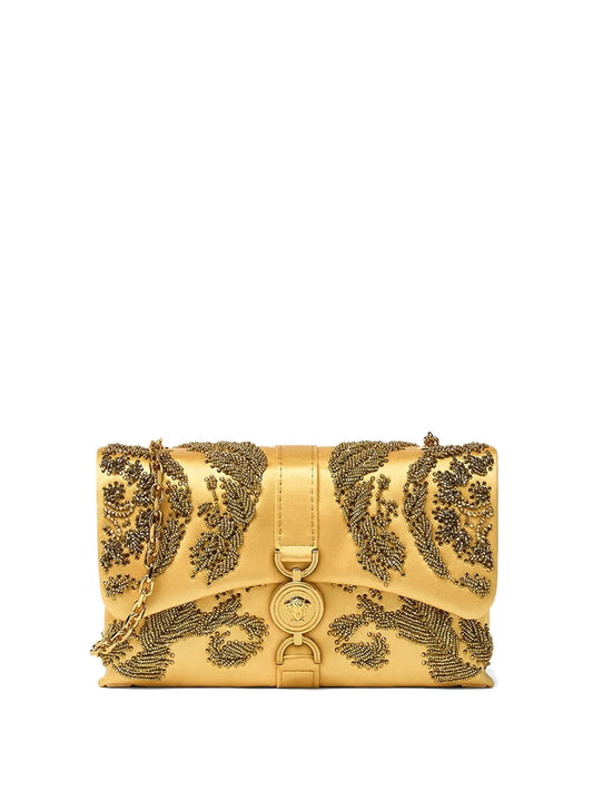 VersaceKleio bead-embellished clutch bag