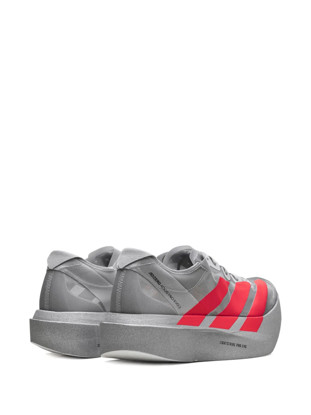 adidas Adizero Adios Pro Evo 2 Silver Metallic/Lucid Red/Grey Two Sneakers