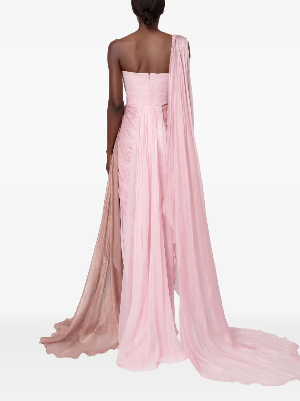 Iris Serban Alexa Draped One-Shoulder Gown