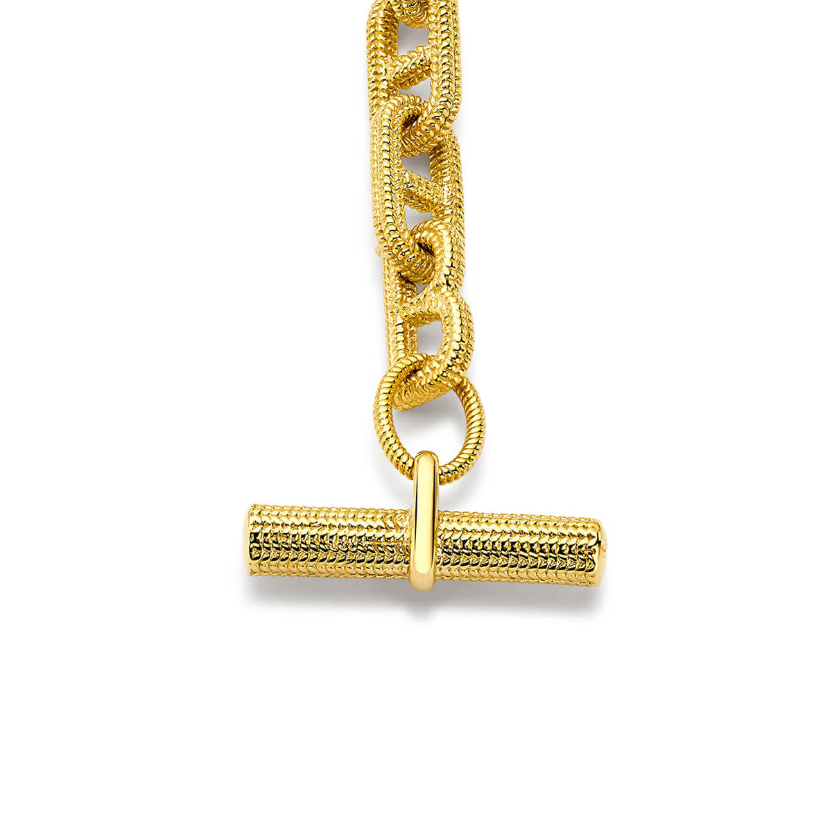 deBoulle "B" Link Collection Necklace in Yellow Gold