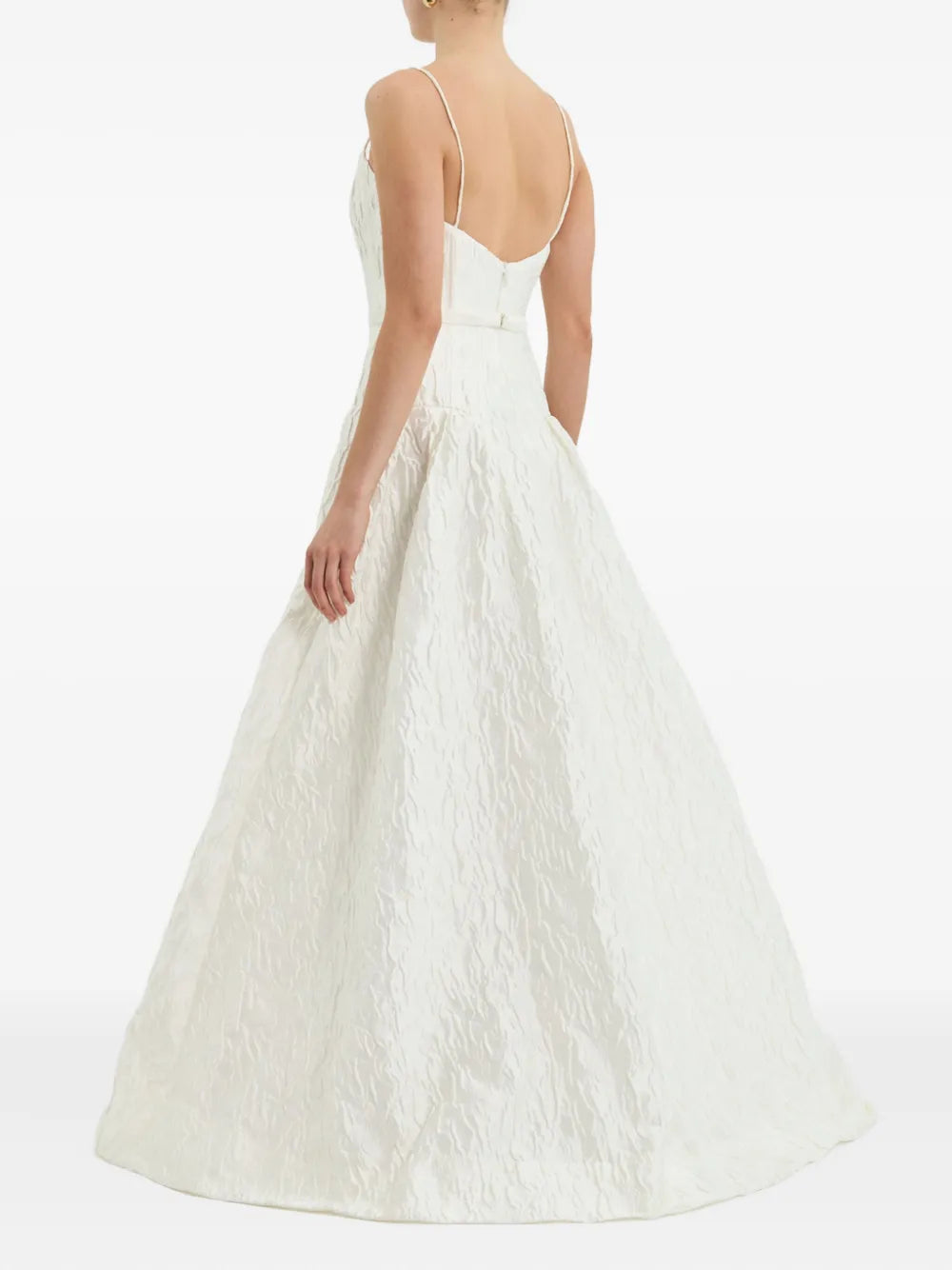 Rebecca Vallance Vanilla Dreams Textured-Panelled Gown