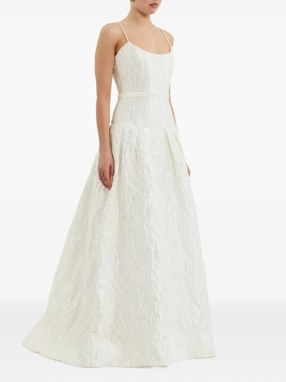 Rebecca Vallance Vanilla Dreams Textured-Panelled Gown