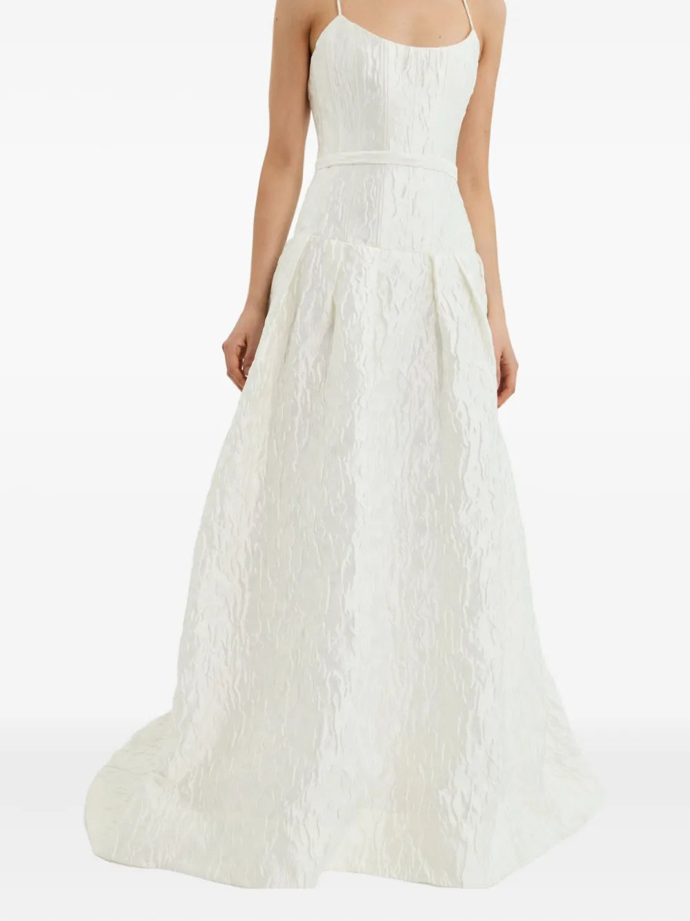 Rebecca Vallance Vanilla Dreams Textured-Panelled Gown