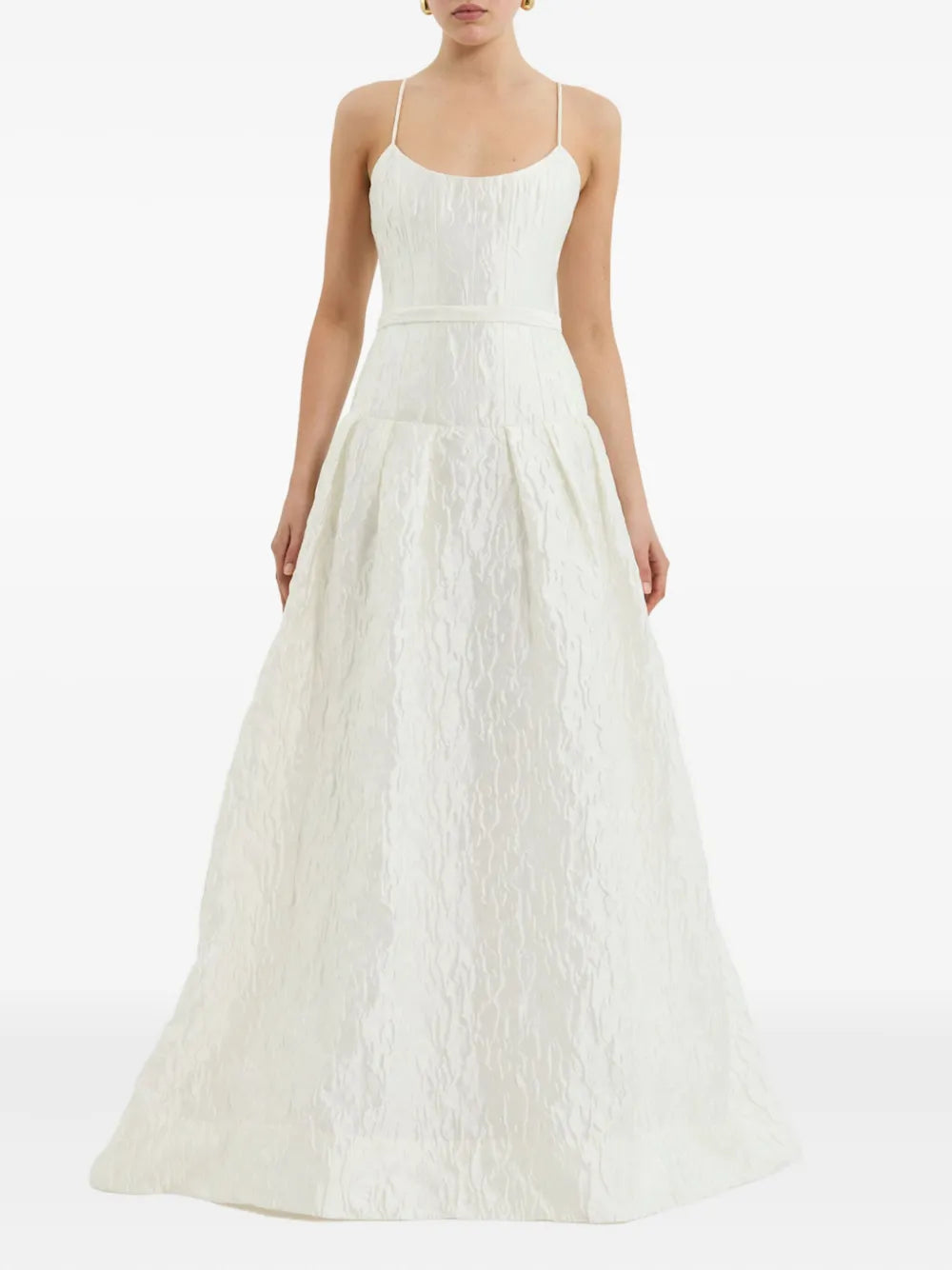Rebecca Vallance Vanilla Dreams Textured-Panelled Gown