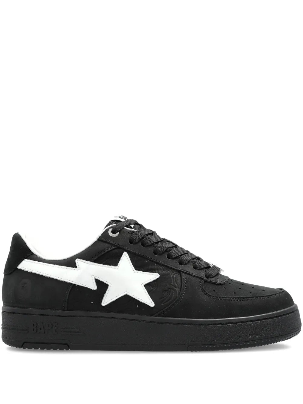 A Bathing Ape?Sk8 Sta 3 Star-Embellished Leather Sneakers
