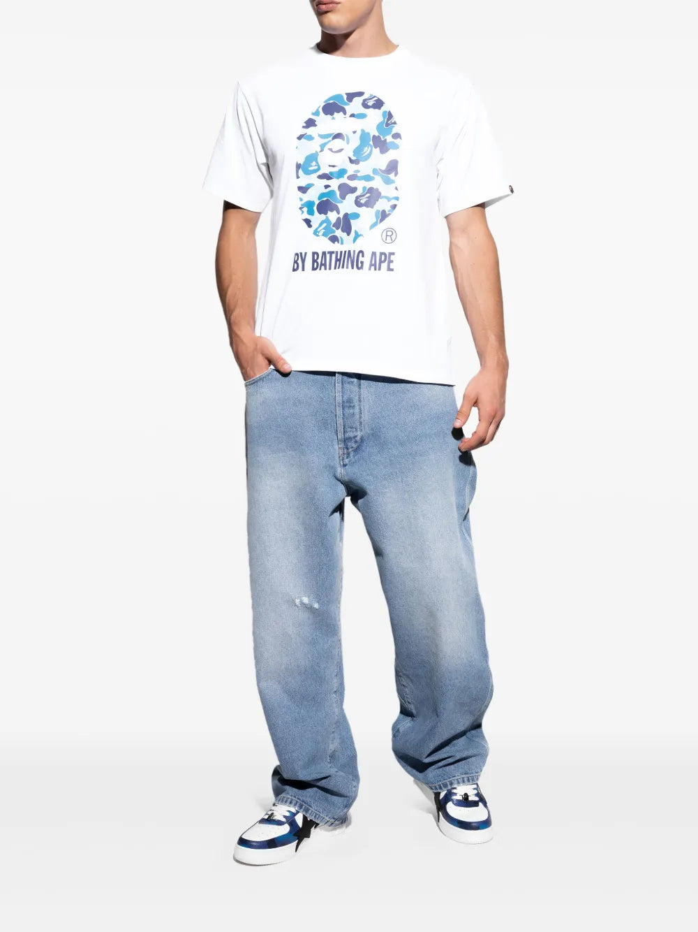 A Bathing Ape?Star-Patch Sneakers