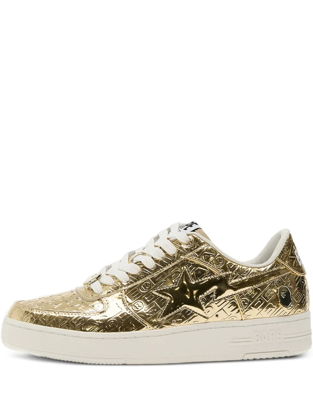 A Bathing Ape?Bape Sta 5 Metallic Sneakers