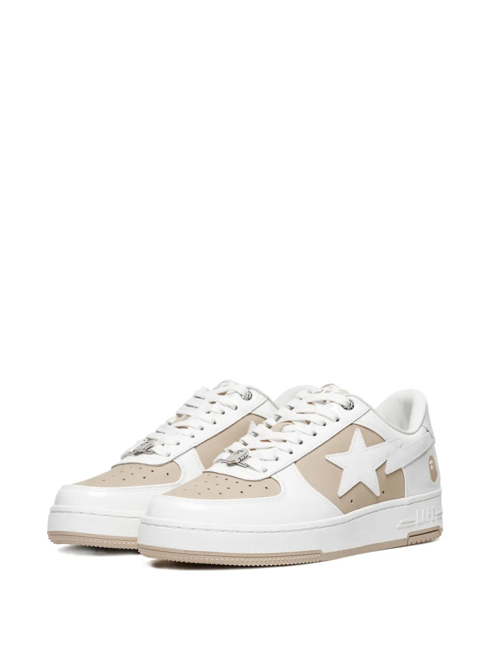 A Bathing Ape?Star-Patch Leather Sneakers