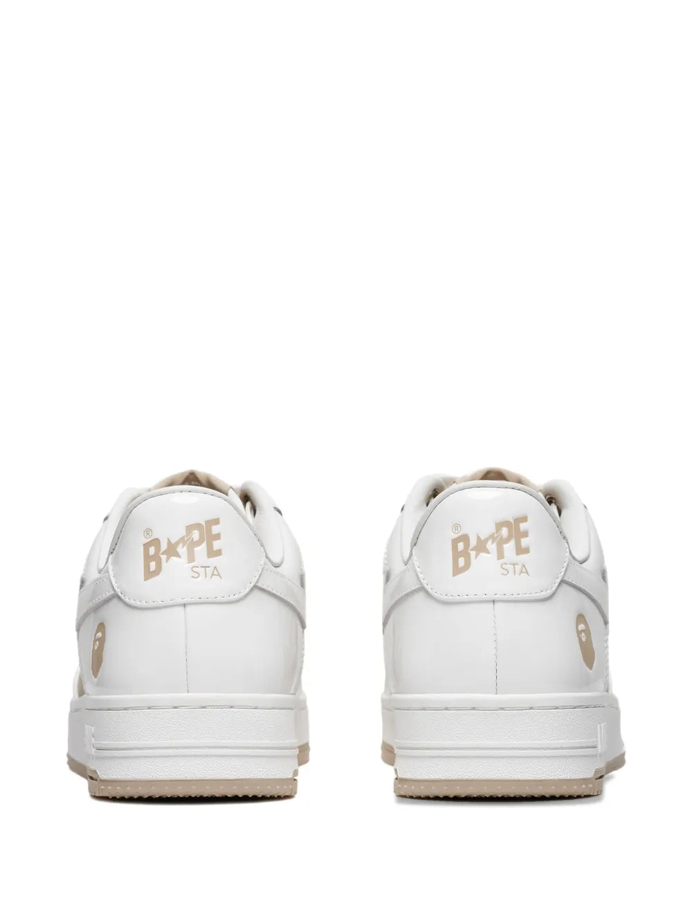 A Bathing Ape?Star-Patch Leather Sneakers