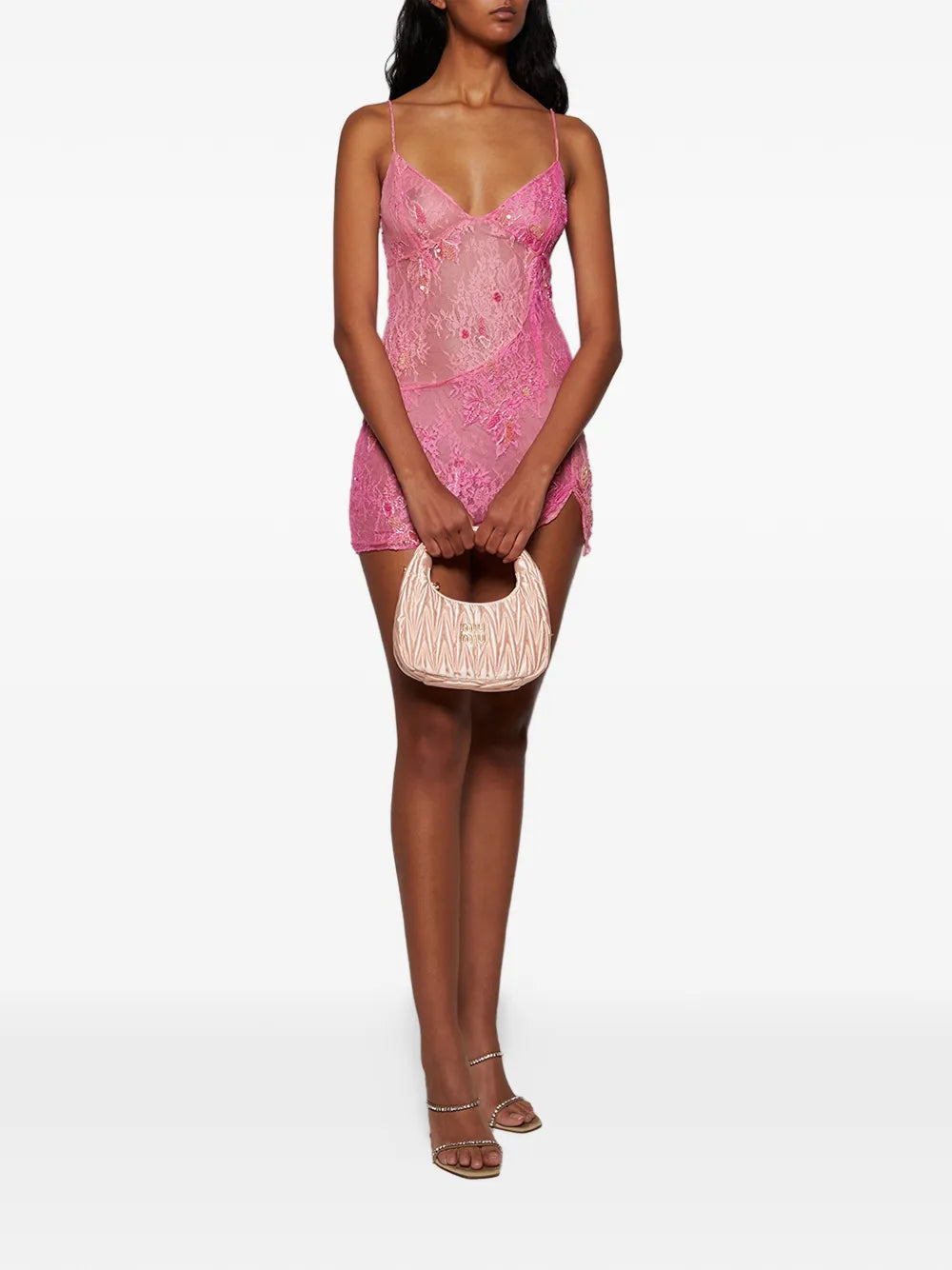 Roberta Einer Lace Embellished Dress