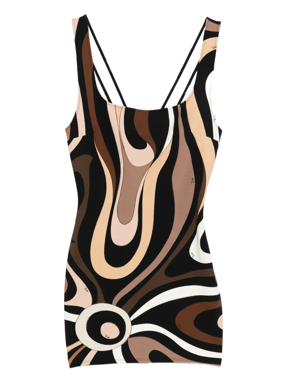 PUCCI Square-Neck Print Mini Dress