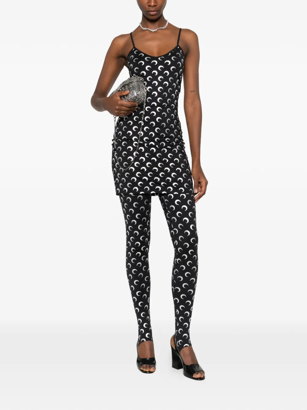 Marine Serre Moon-Print Mini Dress