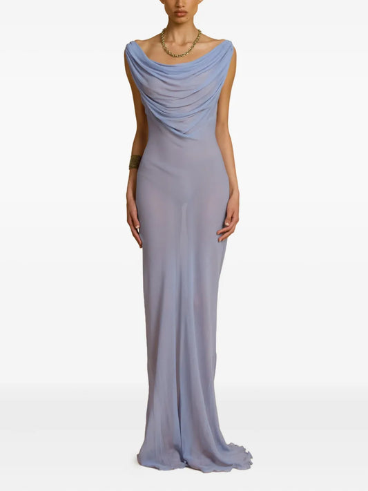ARCINA ORI Jordana Open-Back Maxi Dress