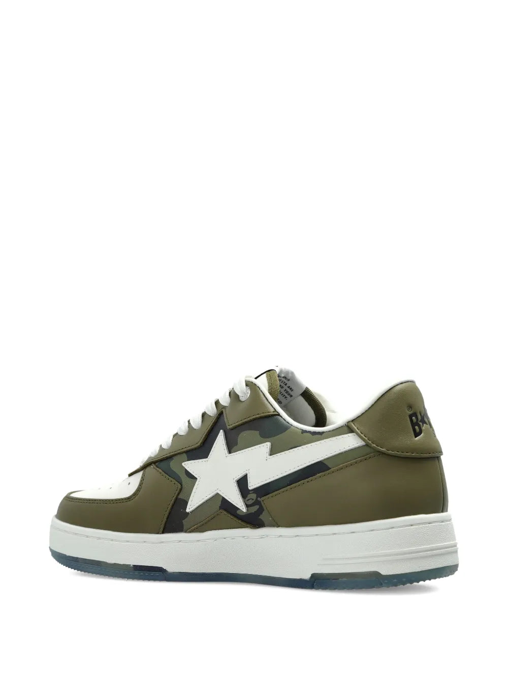 A Bathing Ape?Star-Patch Leather Sneakers
