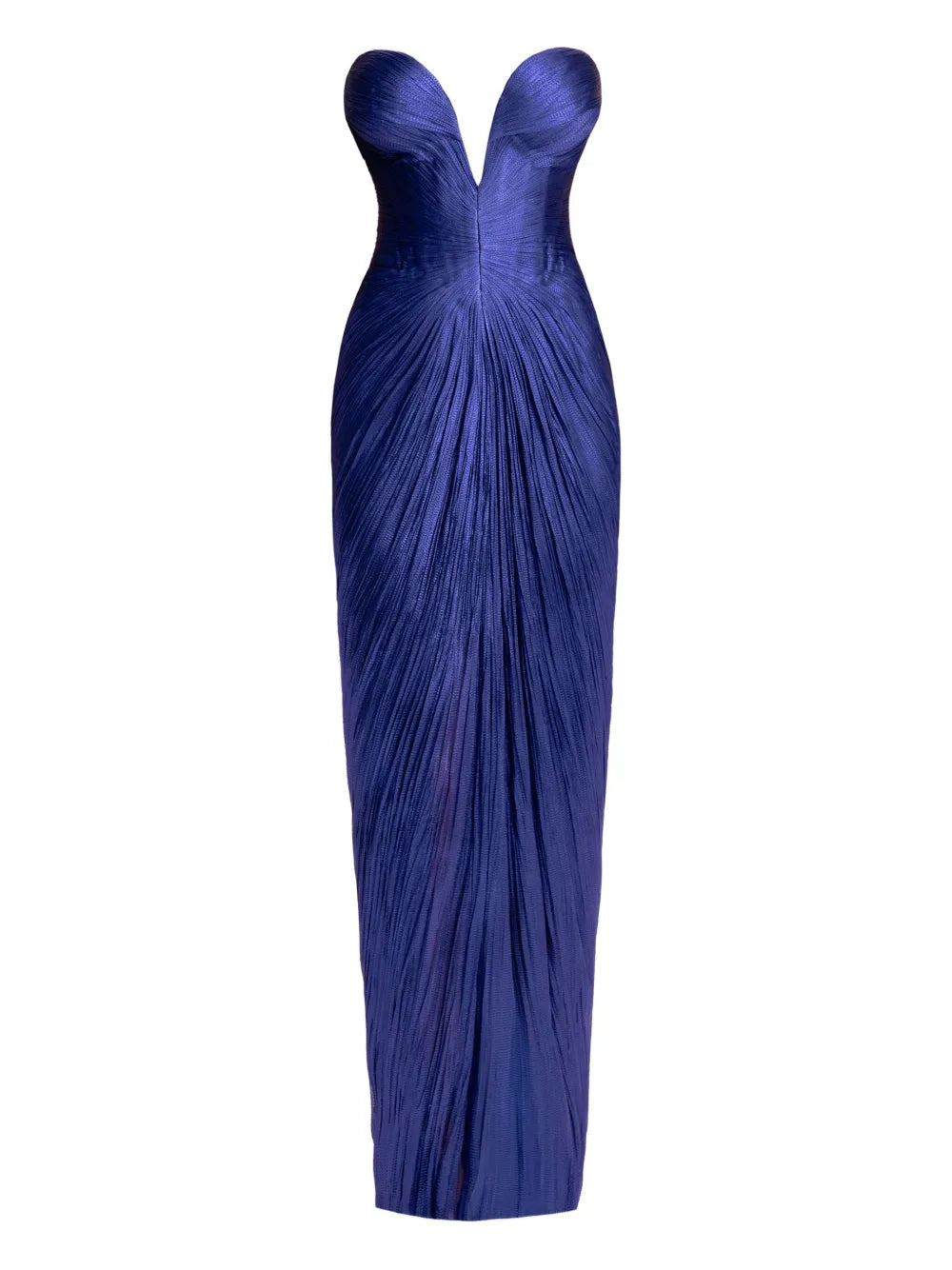 Maria Lucia Hohan Alessandra Strapless Lace-Up Maxi Dress