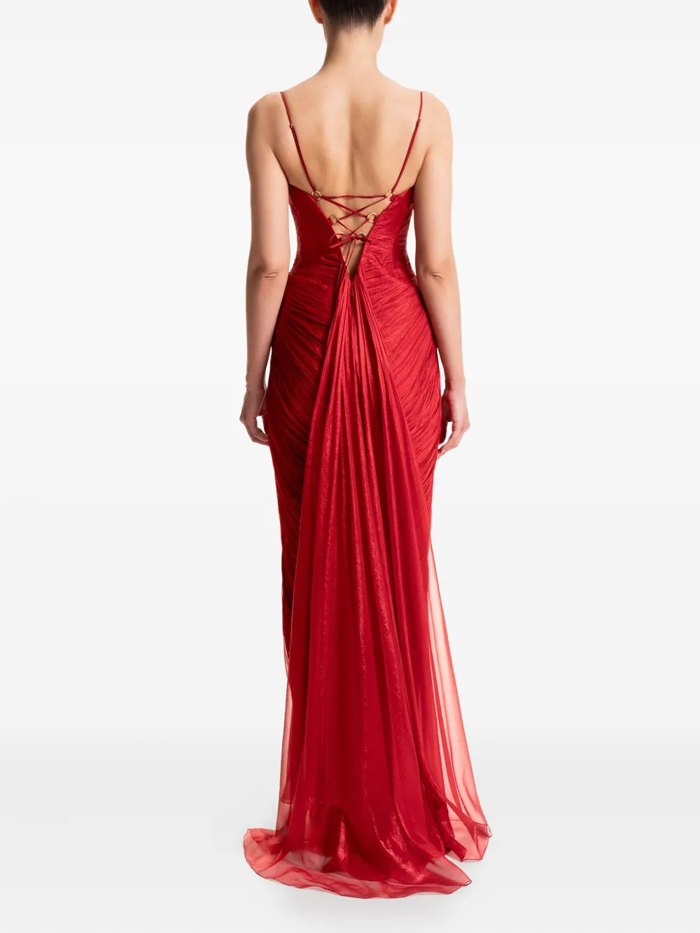 Maria Lucia Hohan Cecilia Plunge-Neck Maxi Dress