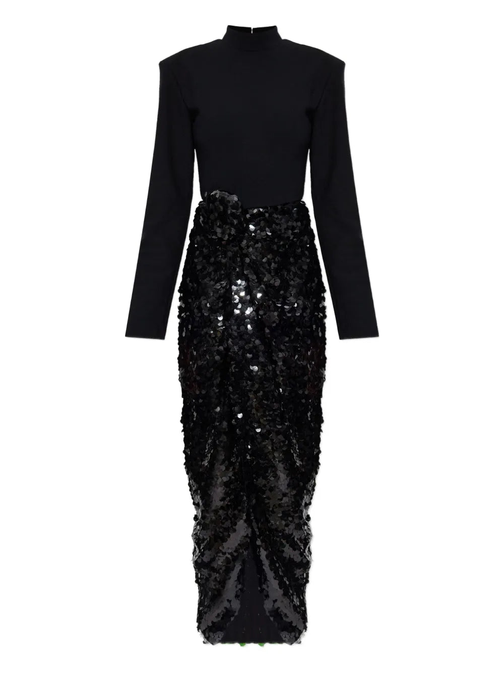 ROTATE BIRGER CHRISTENSEN Knot-Detail Sequin Maxi Dress