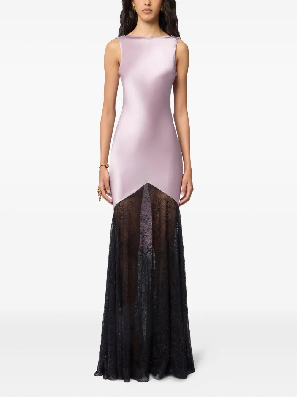 Nina Ricci Mermaid Lace-Detail Maxi Dress