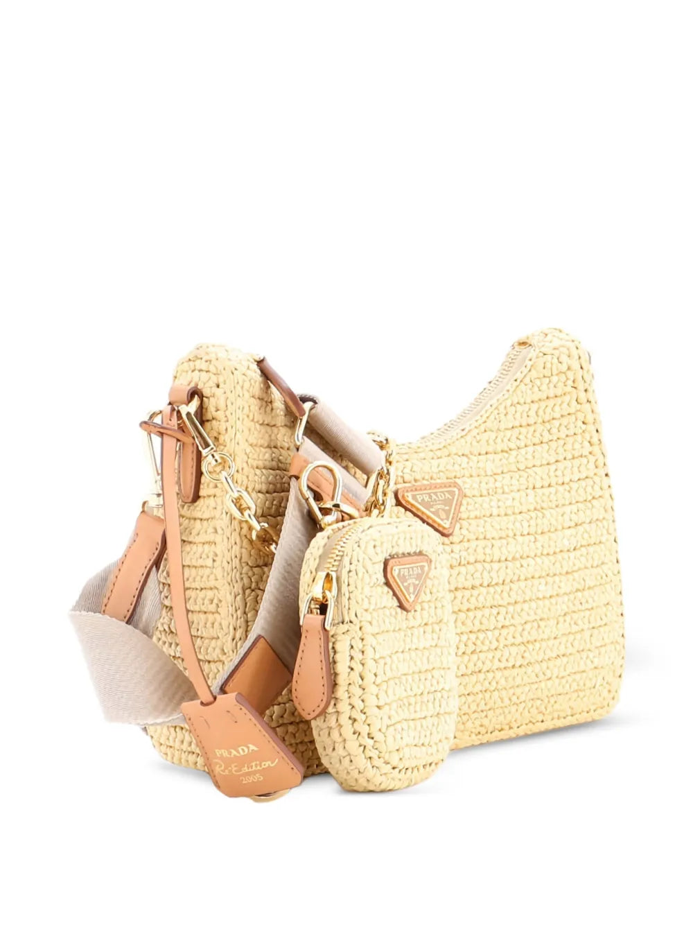 Pre-OwnedPrada Pre-OwnedRe-Edition 2005 Shoulder Bag Raffia Small crossbody bag