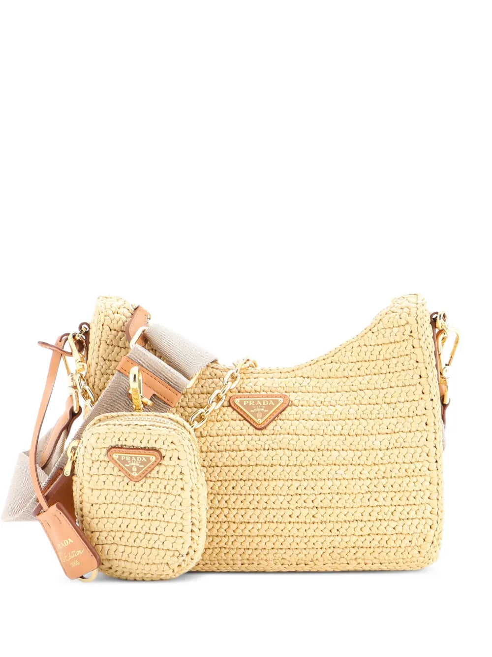 Pre-OwnedPrada Pre-OwnedRe-Edition 2005 Shoulder Bag Raffia Small crossbody bag