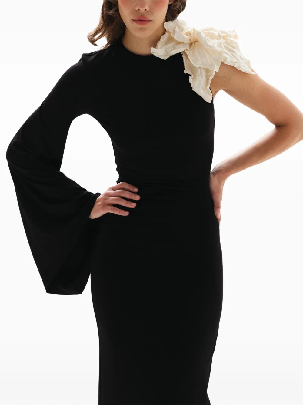 MANUR?Dina Darling One-Shoulder Maxi  Dress