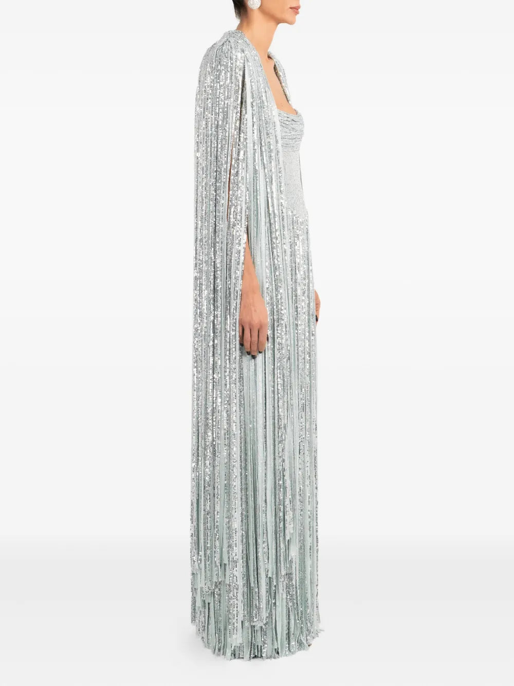 Ana Radu Fringed-Detailed Maxi Dress