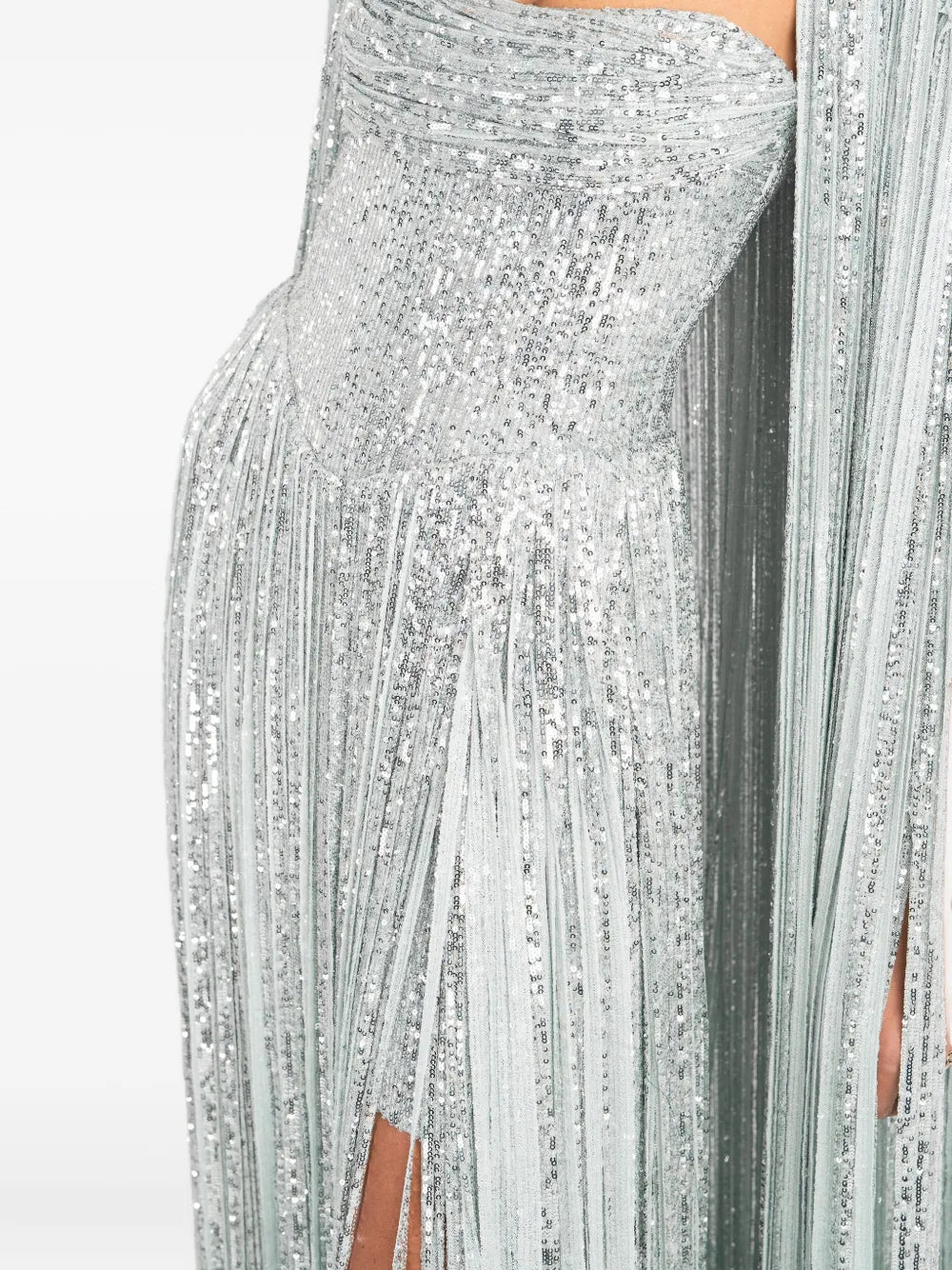 Ana Radu Fringed-Detailed Maxi Dress