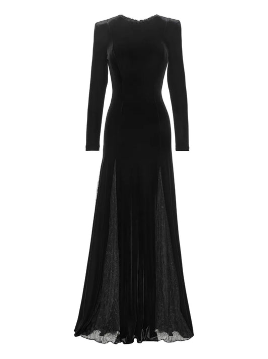 NISSA Beaded Panelled Maxi Dress