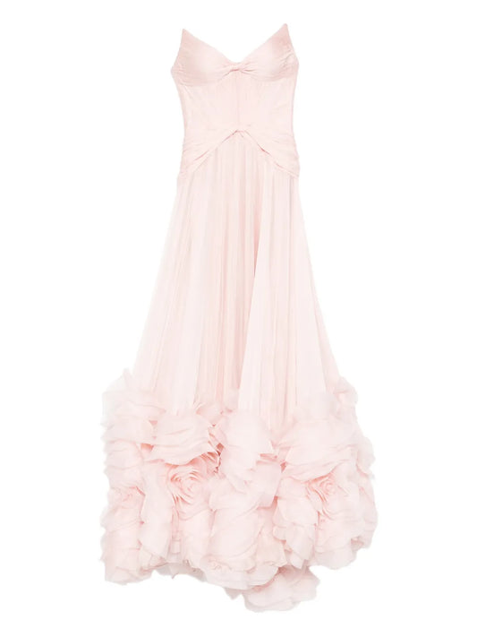Iris Serban Heaven Ruffled Maxi Dress