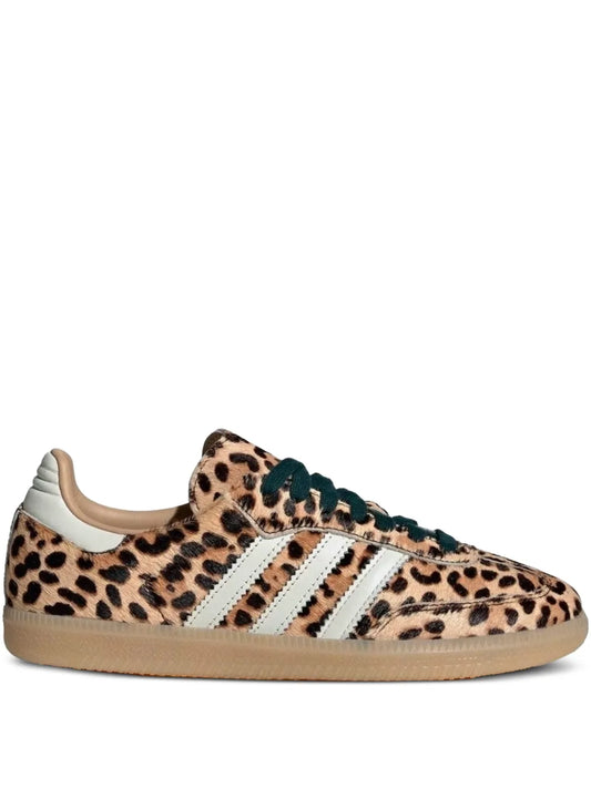 adidas Samba Og Leopard-Print Three-Stripe Sneakers
