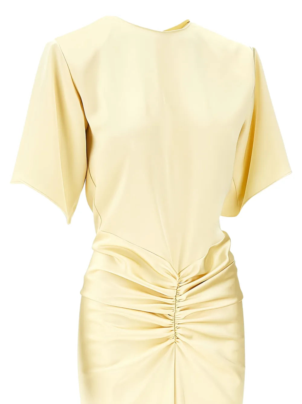 THE ANDAMANE Iris Ruched Maxi Dress