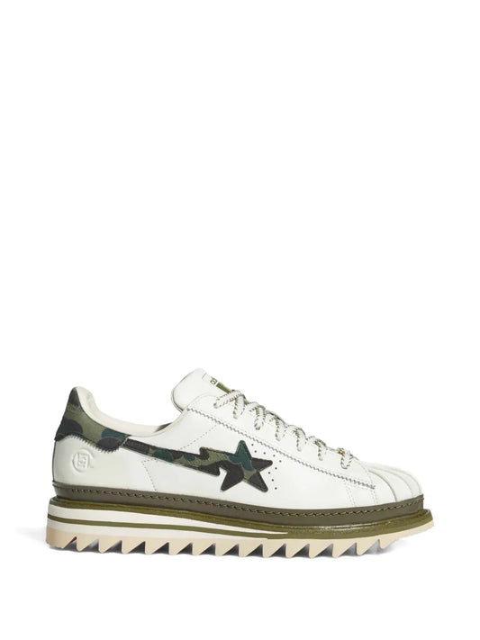 adidas Clot X Bape?Camouflage Star Low-Tops Sneakers