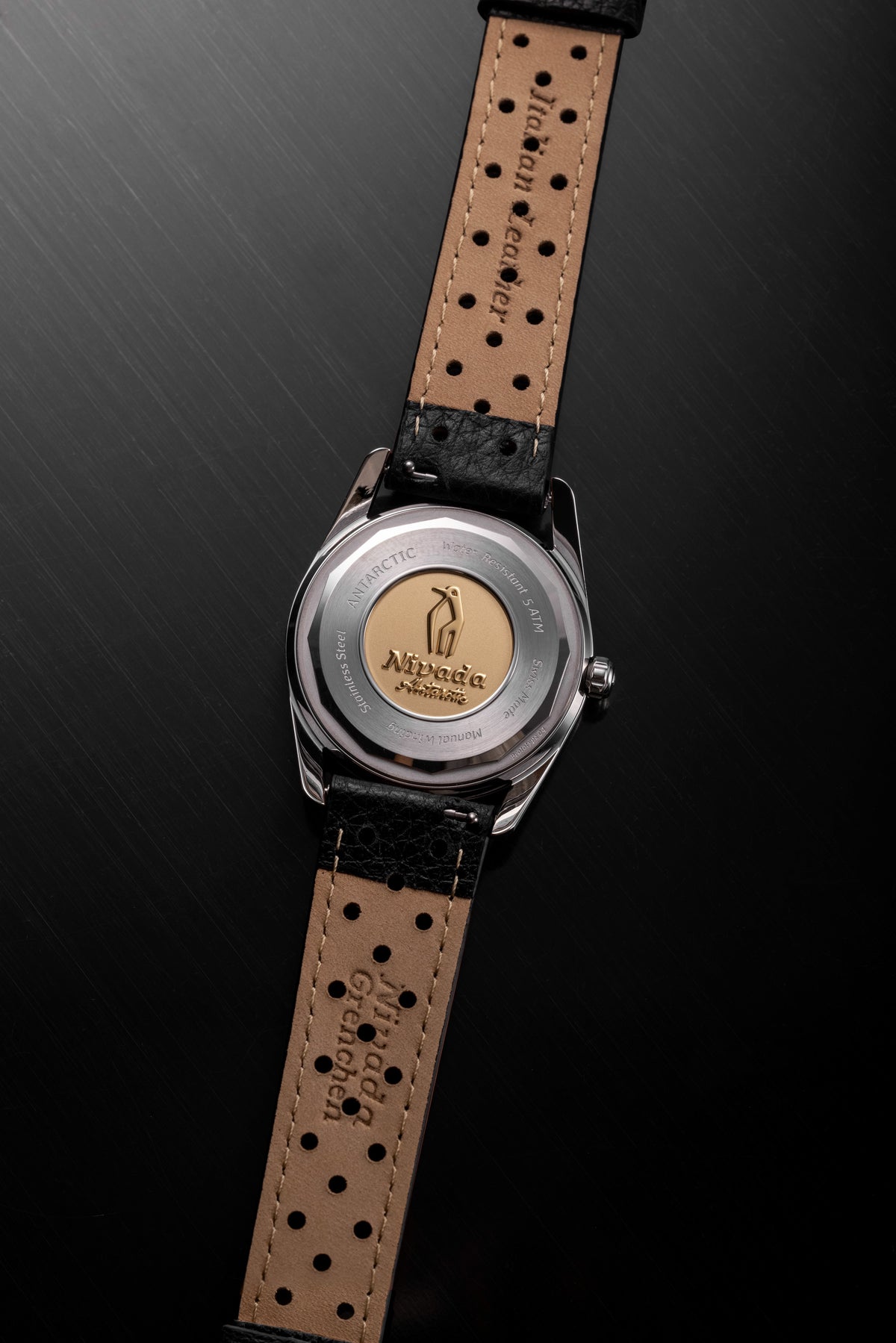 Nivada Grenchen Black White Luminova 35014M40