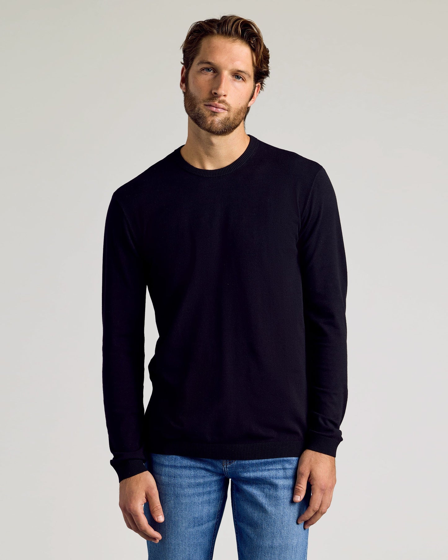 Black Crew Neck Sweater 3-Pack