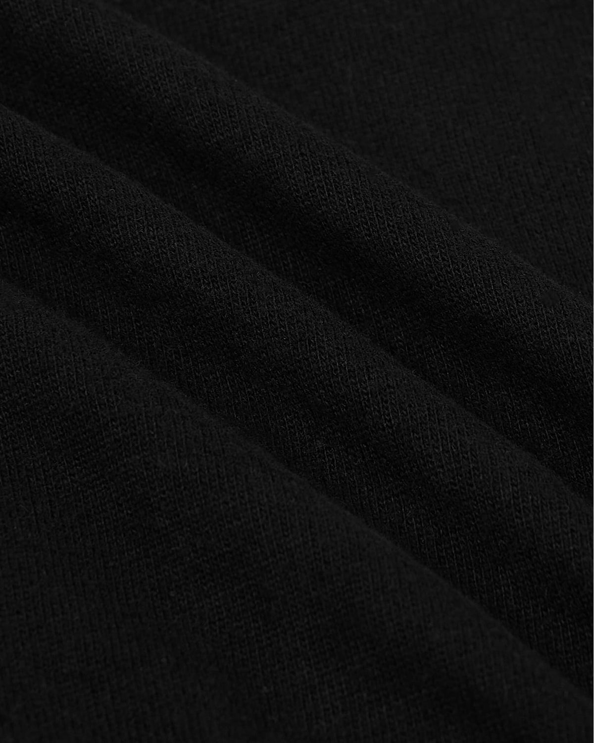 Black Tall Heavyweight Curved Hem Crew