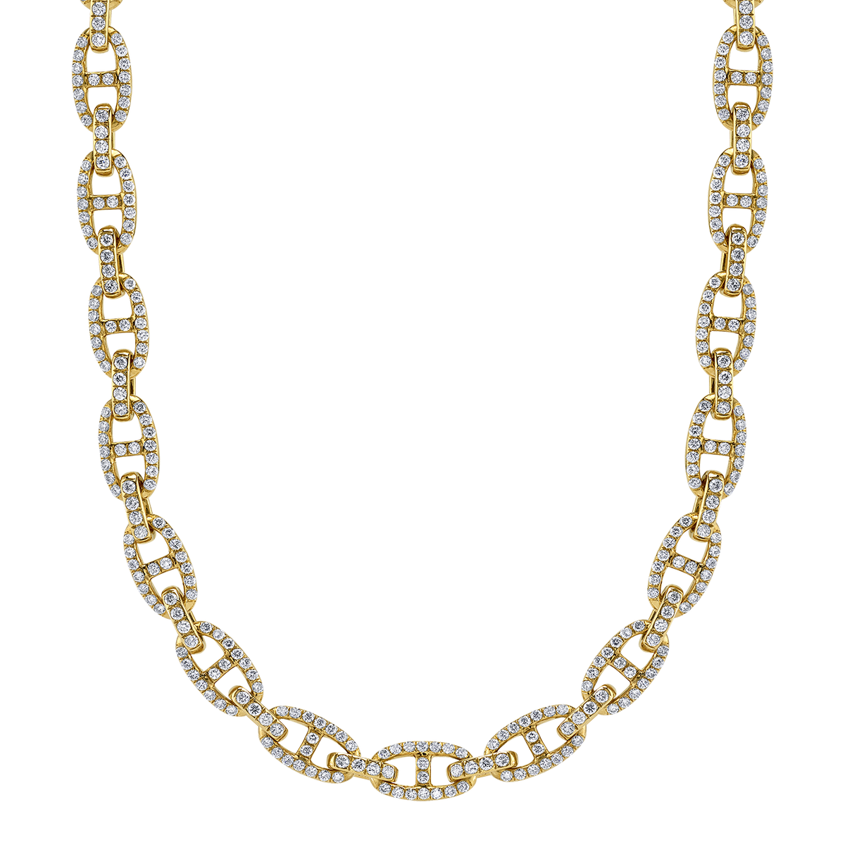 deBoulle Collection Chain Link Necklace with Diamonds