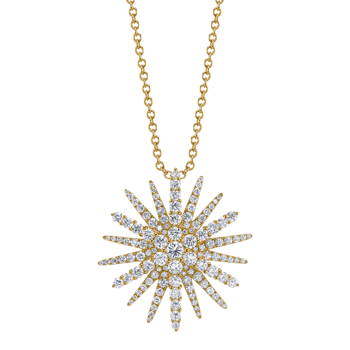 deBoulle Collection Supernova Pendant in Yellow Gold