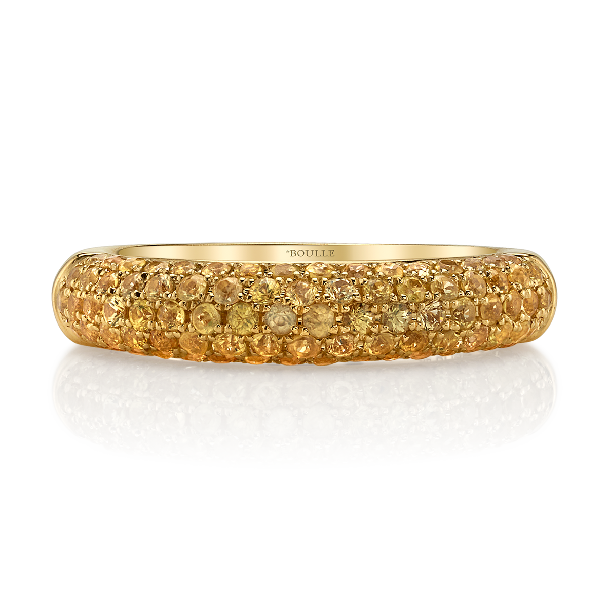 deBoulle Collection Posh Stackable Ring with Yellow Sapphires