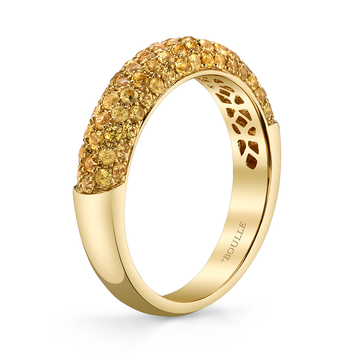 deBoulle Collection Posh Stackable Ring with Yellow Sapphires