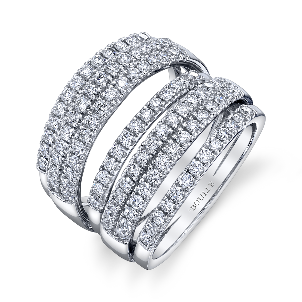 deBoulle Collection 7 Row Diamond Ring