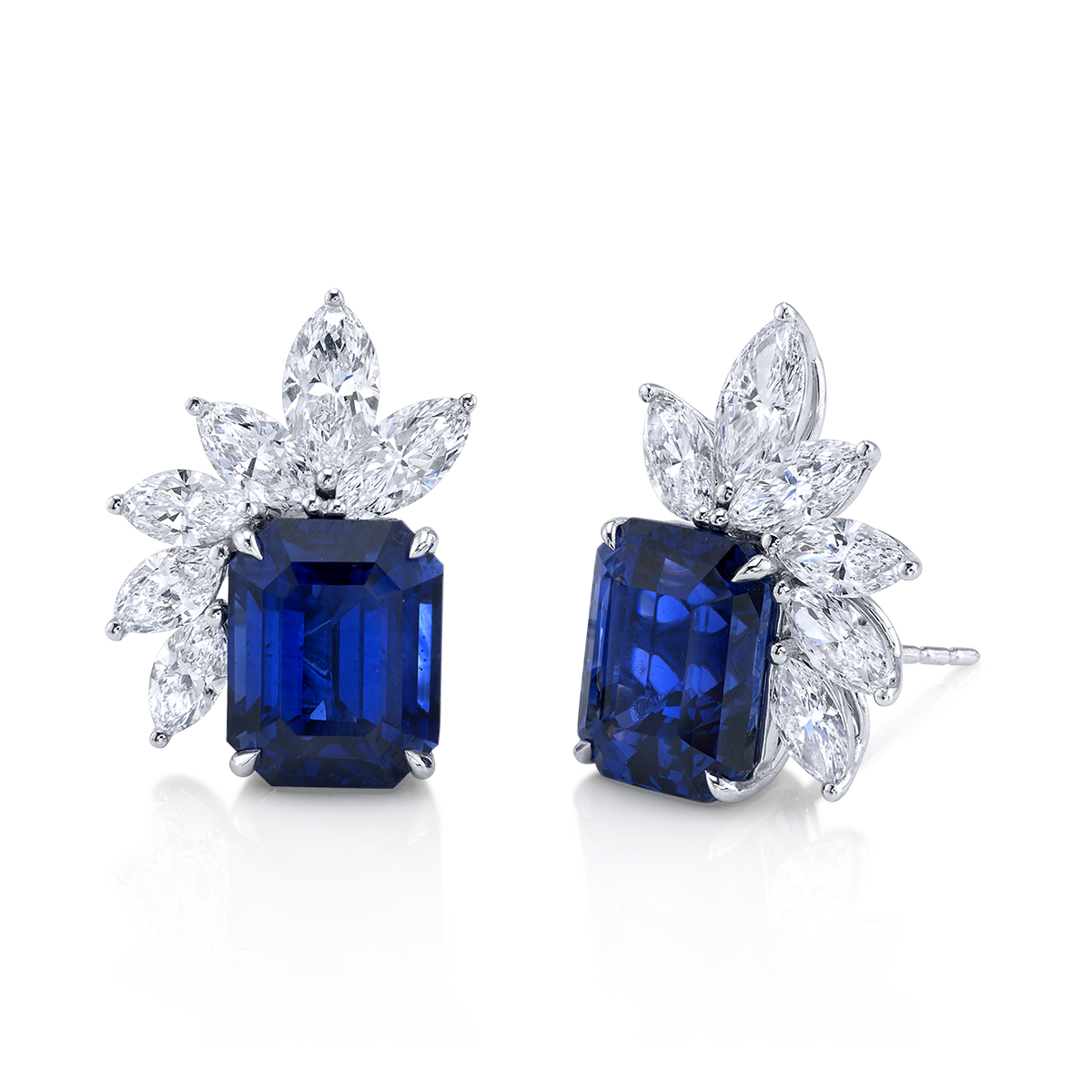 deBoulle High Jewelry Collection Sapphire & Diamond Earrings