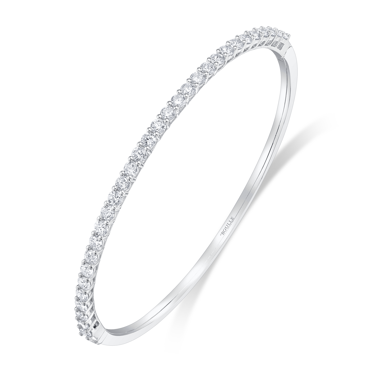 Round Brilliant Diamond Bangle