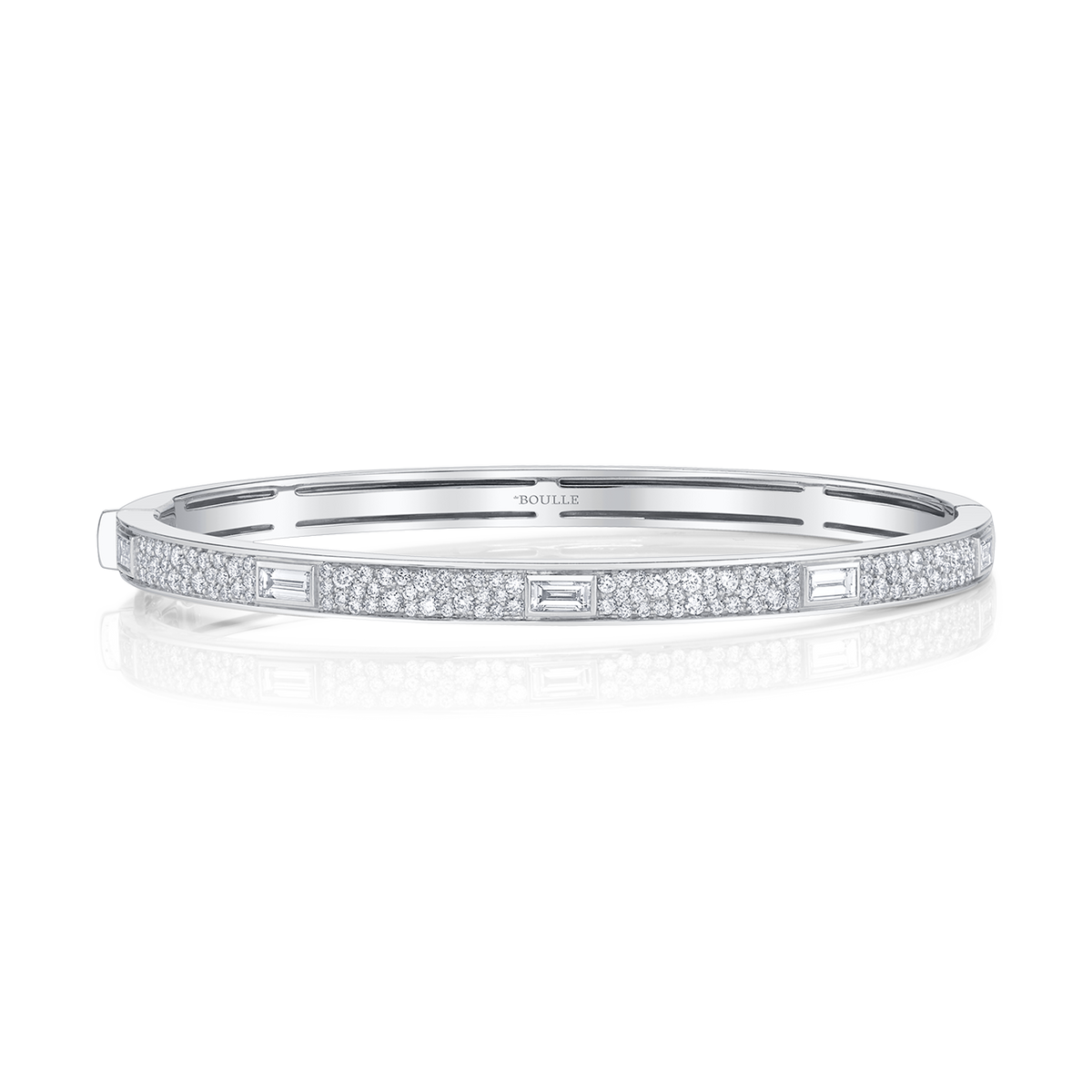 deBoulle Collection Signataire Stacking Bangle in White Gold