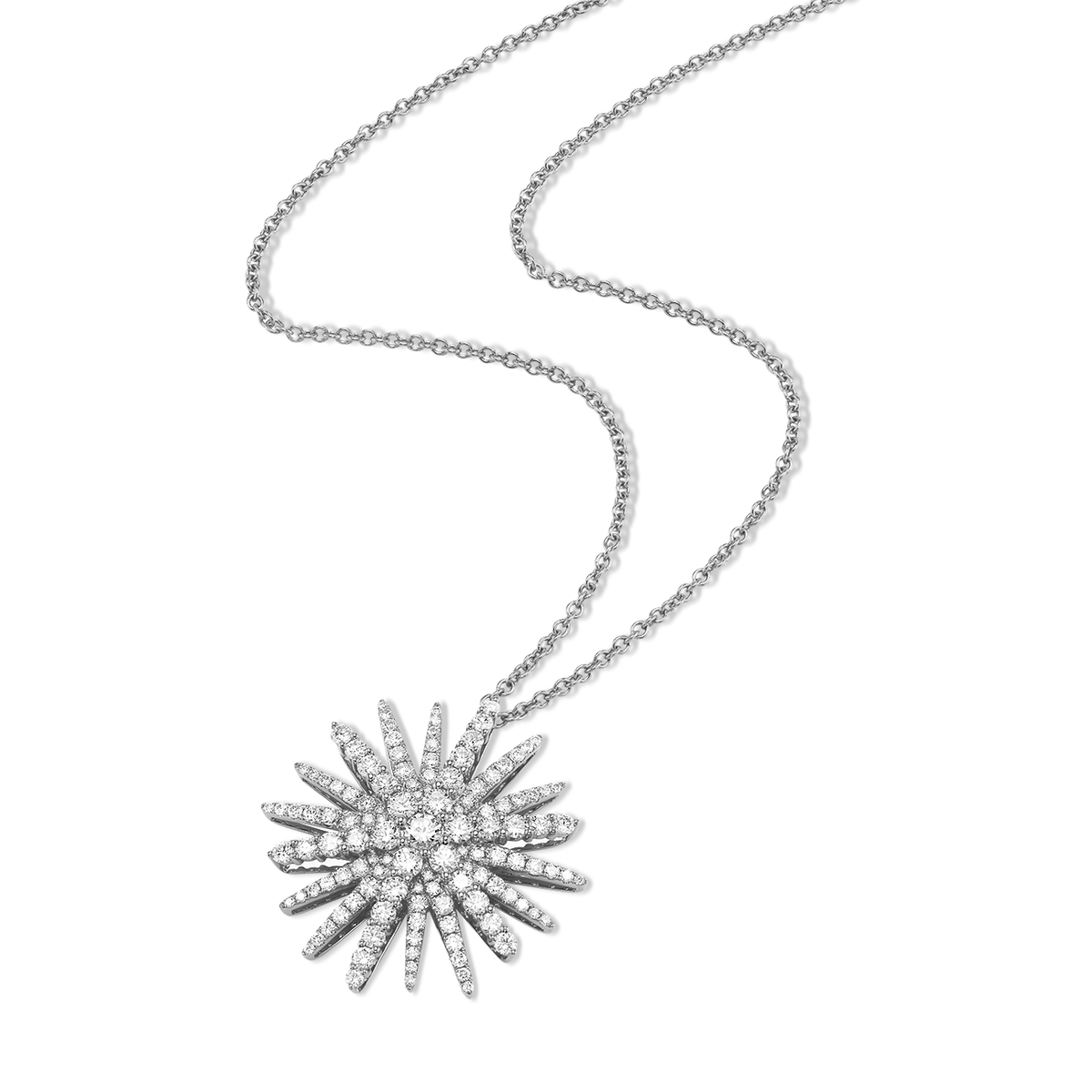 deBoulle Collection Supernova Pendant in White Gold