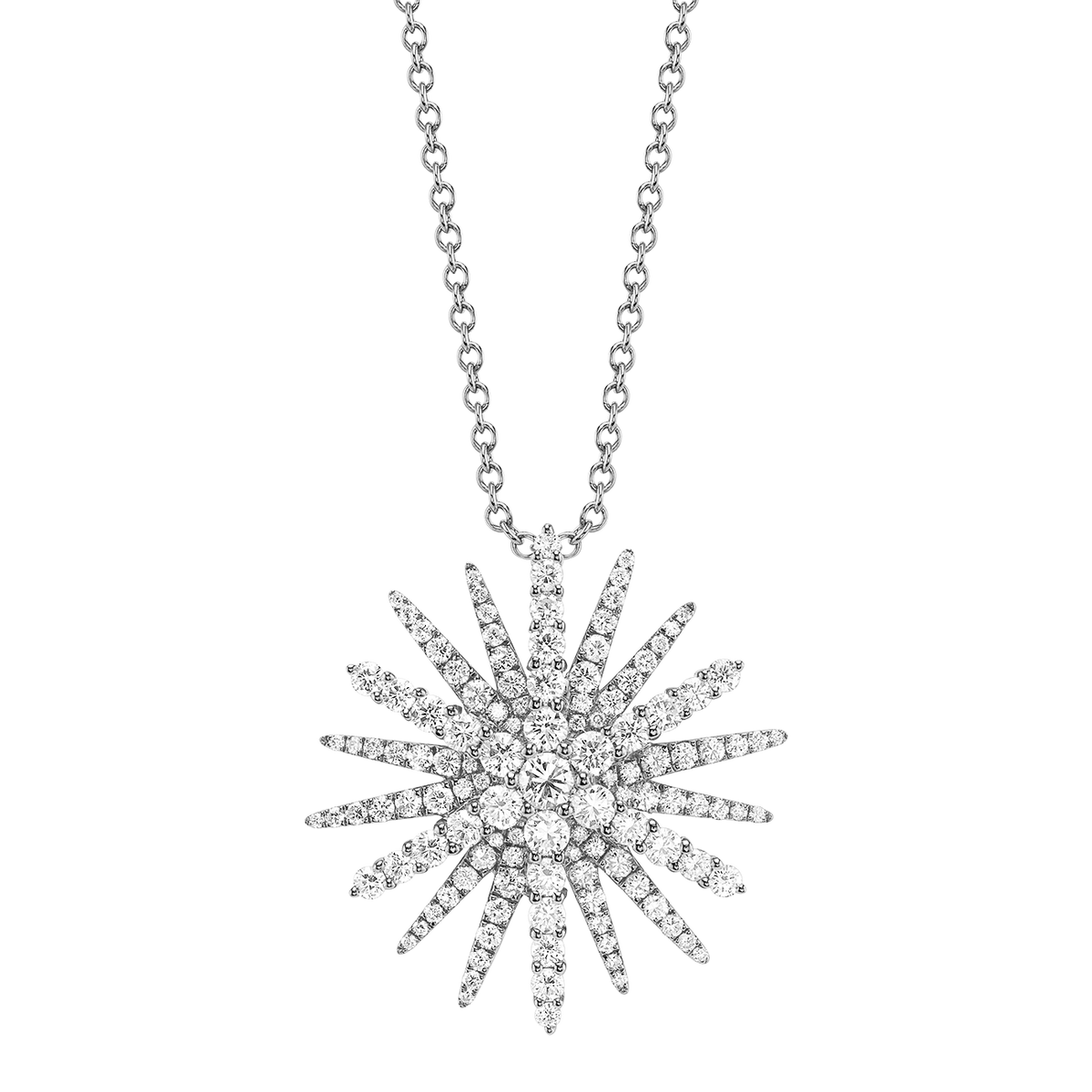 deBoulle Collection Supernova Pendant in White Gold