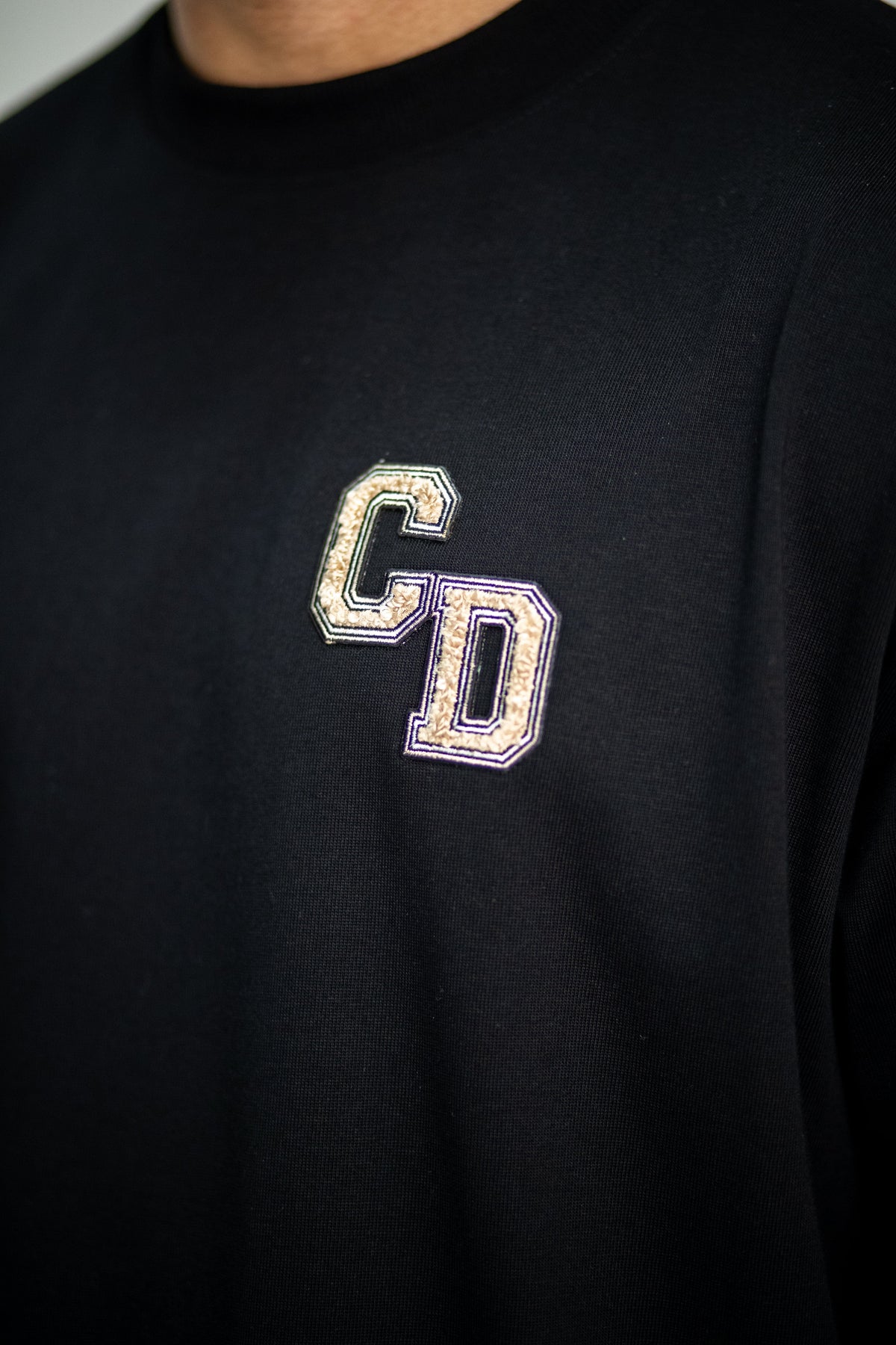 Cardair CD Logo T Shirt - Black — XS — Top View