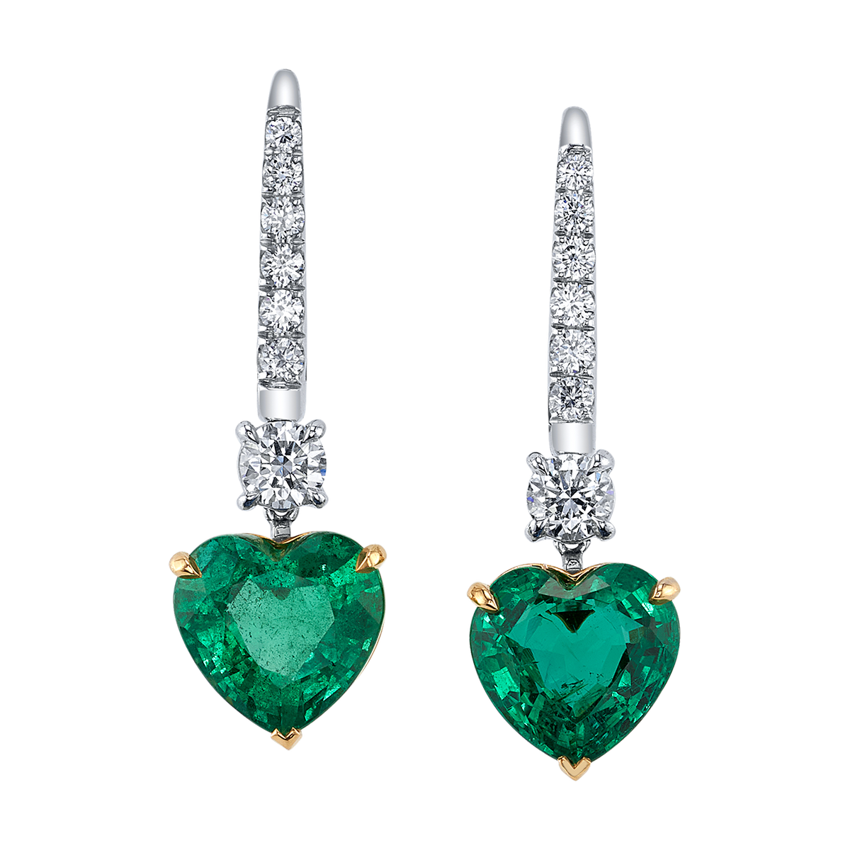 deBoulle High Jewelry Collection Heart Shaped Earrings