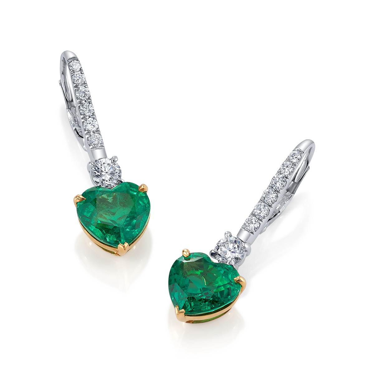 deBoulle High Jewelry Collection Heart Shaped Earrings